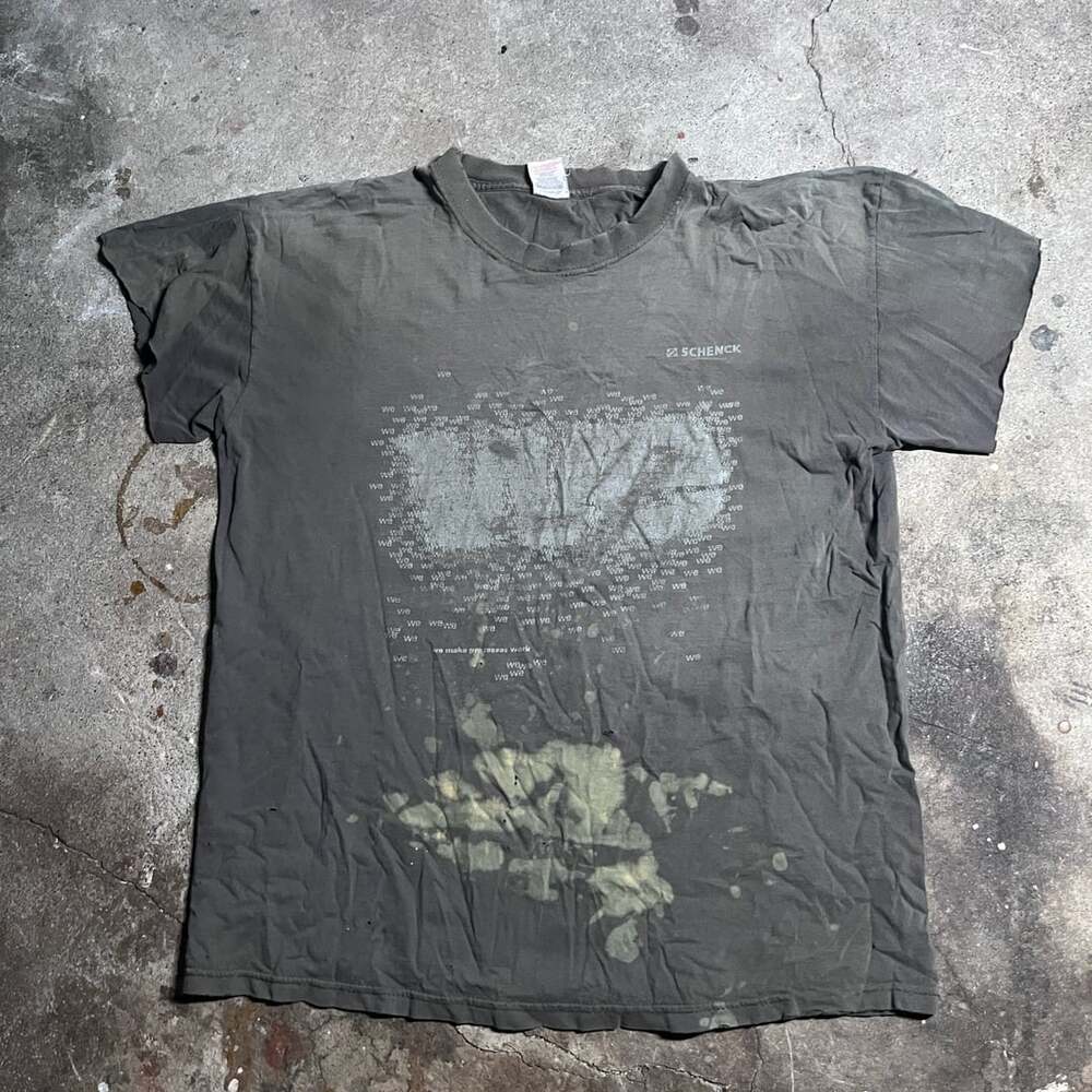 SUNFADED Vintage Schenck Graphic T-Shirt Large